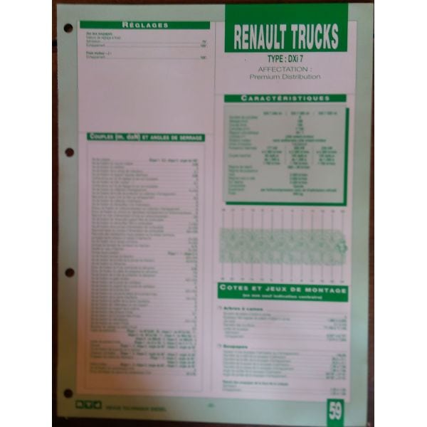 DXI 7 Fiche Technique Rvi