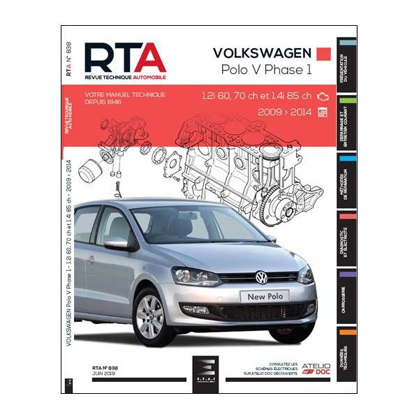 POLO V (6R) PHASE 1 3P  09-14   Revue Technique VW