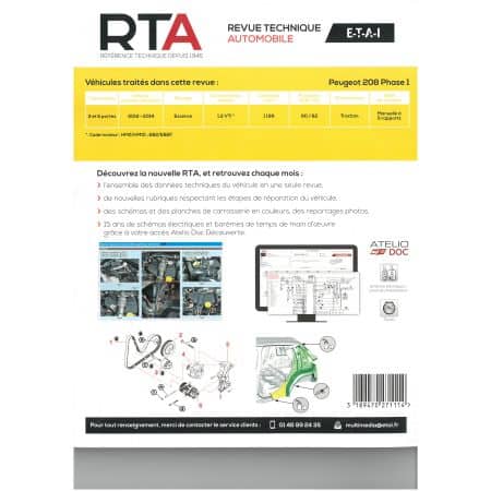 208 Ph1 12-14 Revue Technique PEUGEOT