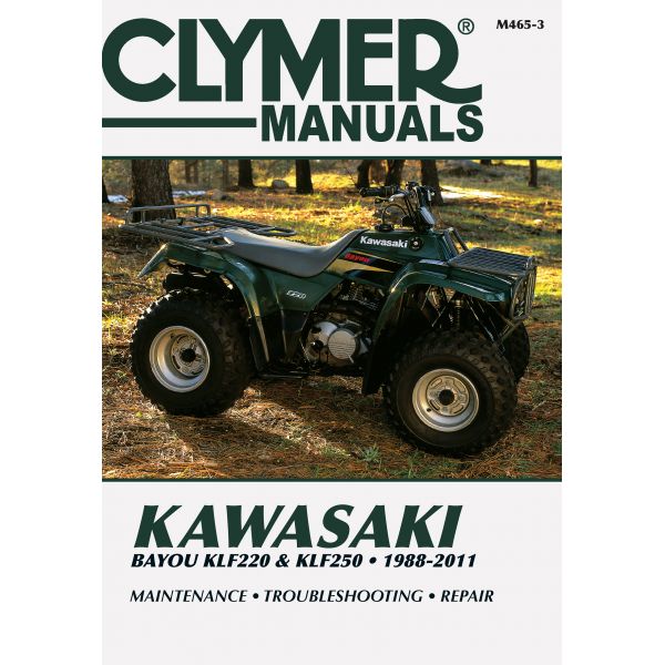 Bayou KLF220 KLF250 88-10 Revue technique Clymer KAWASAKI Anglais