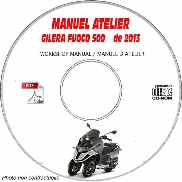 FUOCO 500 07 Manuel Atelier CDROM GILERA Revue technique