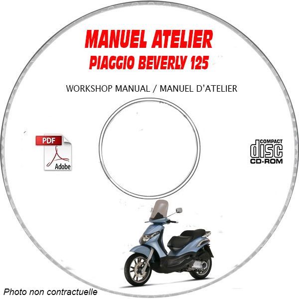 BEVERLY 125 -07   Manuel Atelier CDROM PIAGGIO FR