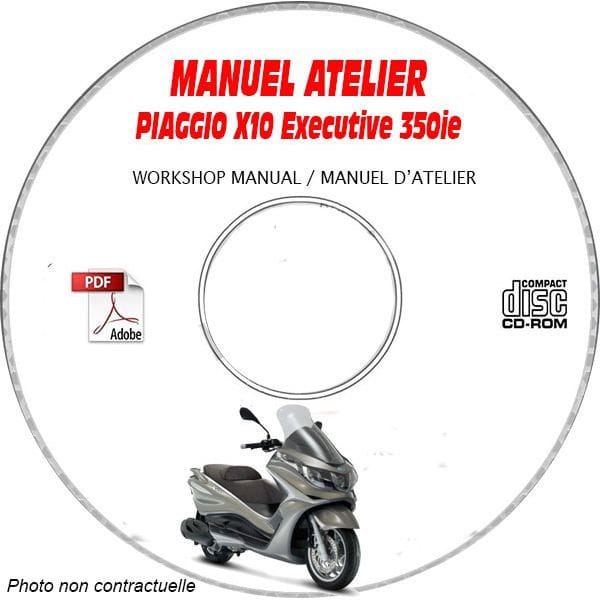 X10 EXECUTIVE 125ie ABS -13 Manuel Atelier PIAGGIO CDROM