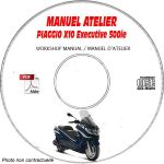 X10 EXECUTIVE 500ie ABS -13 Manuel Atelier PIAGGIO CDROM