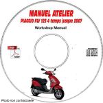 FLY 125 4 temps  -07 Manuel Atelier CDROM PIAGGIO FR