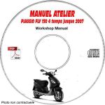 FLY 150 4 temps -07 Manuel Atelier CDROM PIAGGIO FR