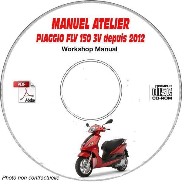 FLY 150ie 3V 12-  Manuel Atelier CDROM PIAGGIO FR