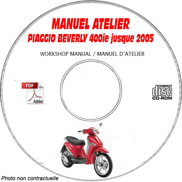 BEVERLY 400ie -05 Manuel Atelier CDROM PIAGGIO FR
