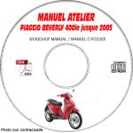 BEVERLY 400ie -05 Manuel Atelier CDROM PIAGGIO FR
