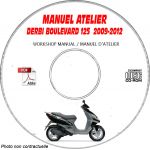 BOULEVARD 125  Manuel Atelier CDROM DERBI Revue technique