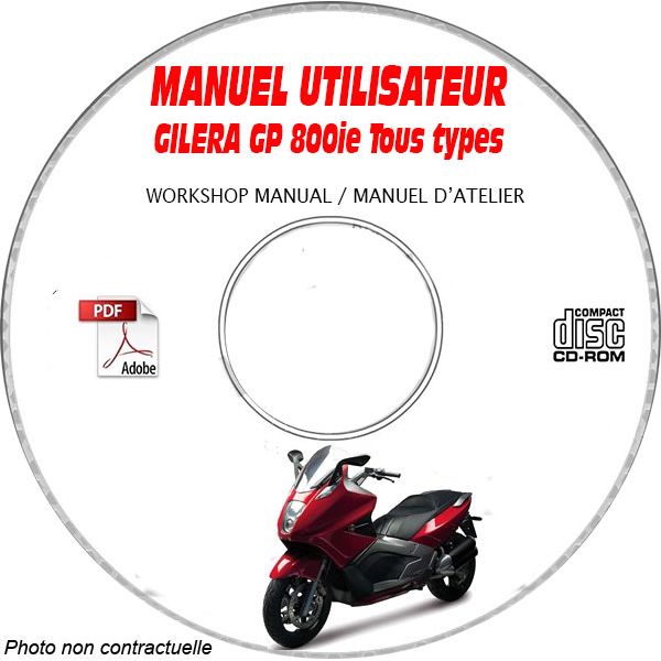 GP 800ie -08 Manuel Utilisateur CDROM GILERA FR