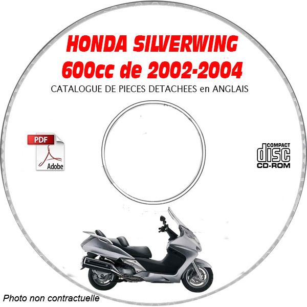 SILVERWING 600 02-04 -  Catalogue Pieces CDROM HONDA