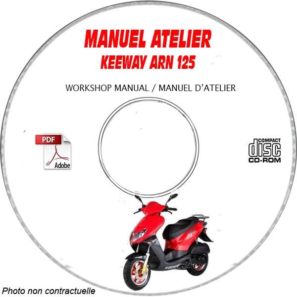 ARN 125 et 150 -06 Manuel Atelier CDROM KEEWAY Anglais