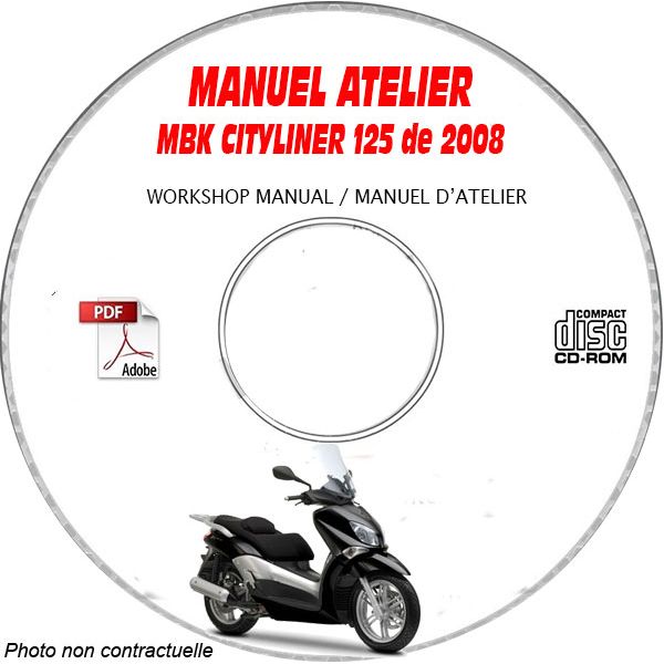 CITYLINER 125 2008 Manuel Atelier CDROM MBK