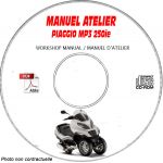MP3 250ie - Manuel Atelier PIAGGIO CDROM Revue technique