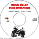 MP3 300 LT Hybrid - Manuel Atelier PIAGGIO CDROM Revue technique
