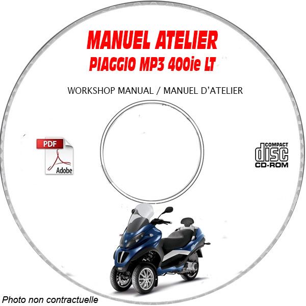 MP3 LT 400ie   Manuel Atelier CDROM PIAGGIO Revue technique