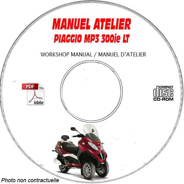 MP3 LT 300ie 08 Manuel Atelier CDROM PIAGGIO Revue technique