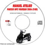 MP3 YOURBAN 300ie LT -08 Manuel Atelier CDROM PIAGGIO FR