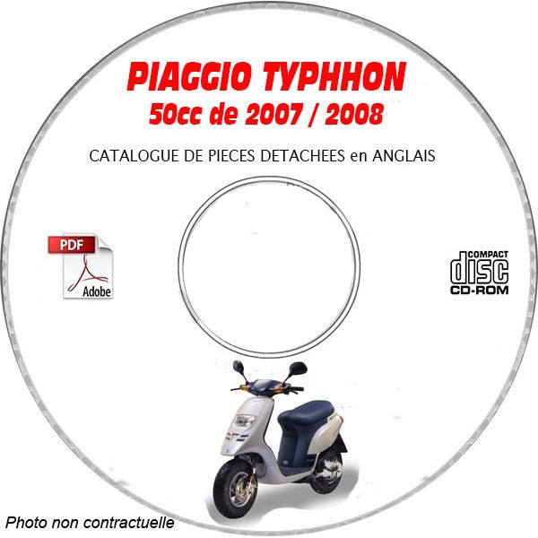 TYPHOON 50 0708 - Catalogue Pieces CDROM PIAGGIO Anglais