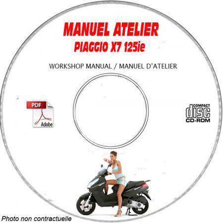 X7 125 -07 Manuel Atelier PIAGGIO CDROM FR