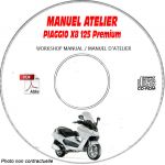 X8 125 PREMIUM Euro3 -07 Manuel Utilisateur PIAGGIO CDROM FR
