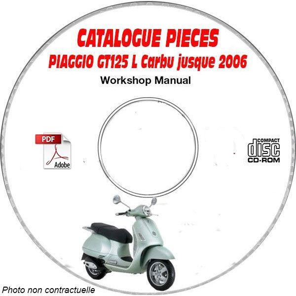 GT 125 L Carbu -06 Catalogue Pièces CDROM PIAGGIO Anglais