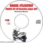 X10 EXECUTIVE 125ie ABS -13 Manuel Atelier PIAGGIO CDROM FR