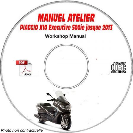 X10 EXECUTIVE 500ie ABS -13 Manuel Utilisateur PIAGGIO CDROM Anglais