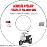 ZIP 100 4 temps -13 Manuel Atelier CDROM PIAGGIO FR