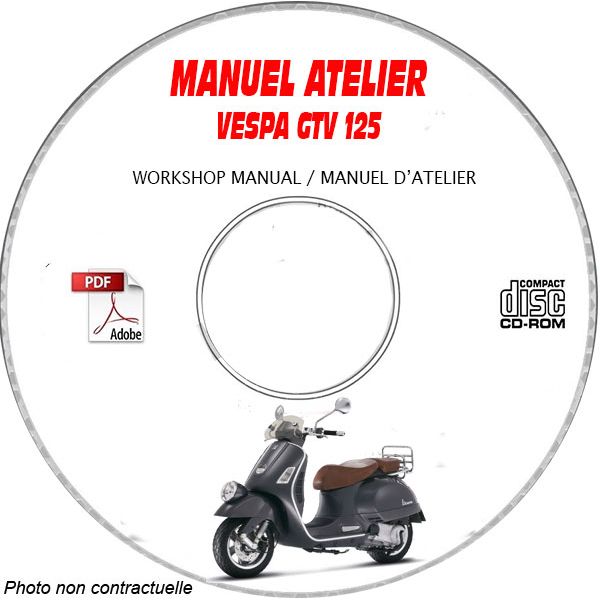 GTV 125 -07 Manuel Atelier CDROM VESPA FR