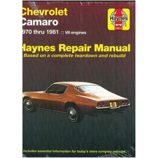 Camaro 70-81 V8 Revue technique Haynes CHEVROLET Anglais