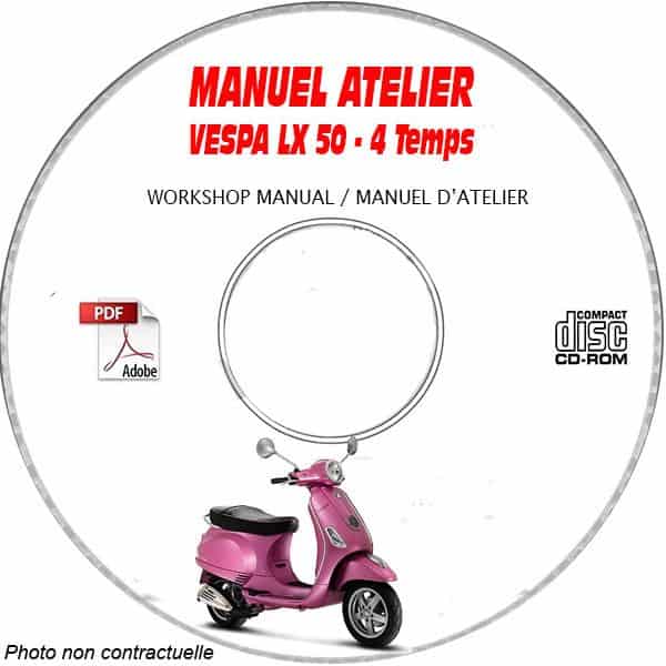 LX 50 4 Temps -08 Manuel Atelier CDROM VESPA FR