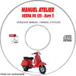 PX 125 Euro 3 -07 Manuel Atelier CDROM VESPA FR