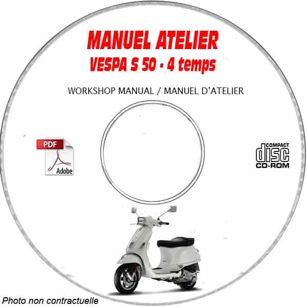 S50 4T 4V -08 Manuel Atelier CDROM VESPA FR