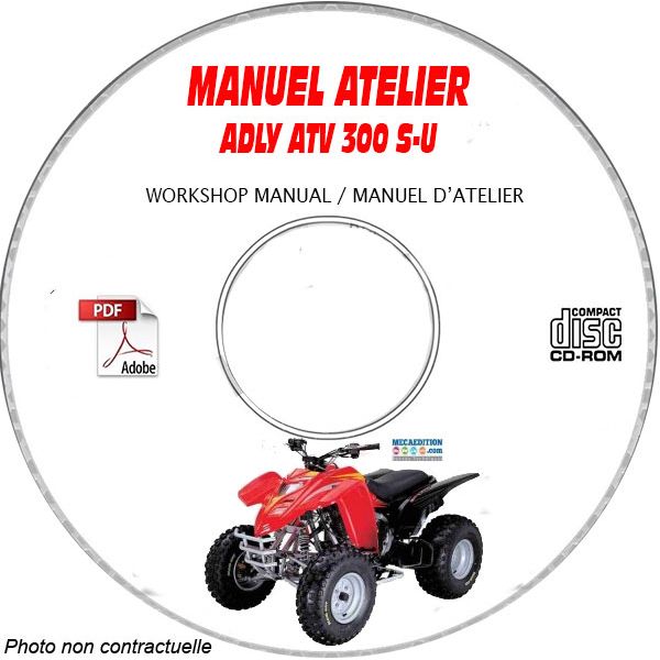 ATV-300SU - Manuel Atelier CDROM ADLY Anglais