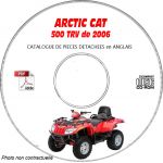 500 TRV 06 -  Manuel Pieces CDROM ARCTIC-CAT Anglais