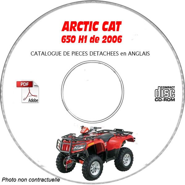 650 H1 06 -  Manuel Pieces CDROM ARCTIC-CAT Anglais