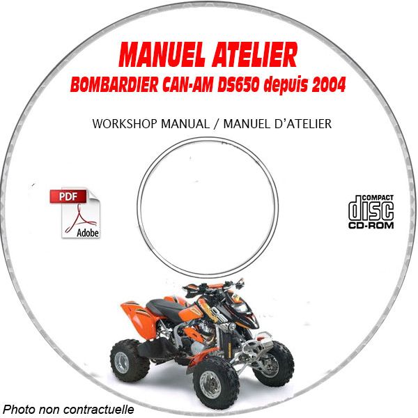 DS 650 2004 Manuel Atelier CDROM BOMBARDIER Anglais