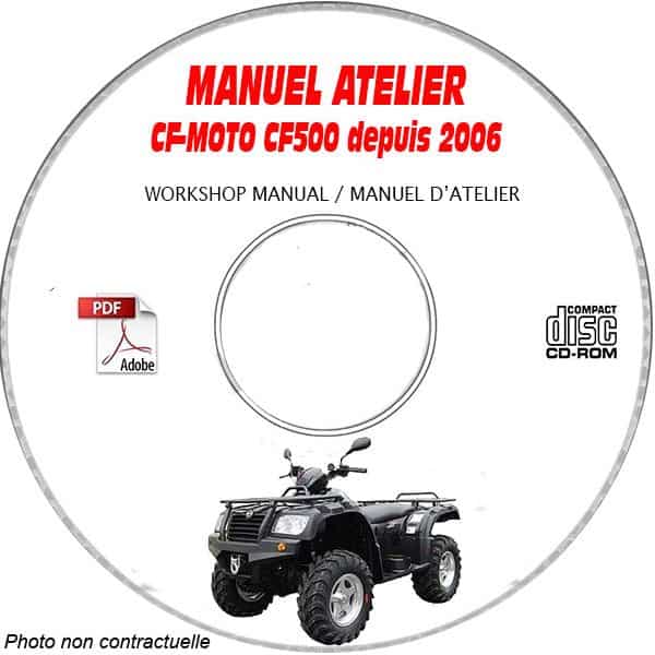 CF500 -06 Manuel Atelier CDROM CF-MOTOS Anglais