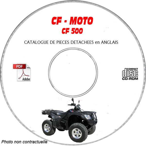 CF500   Catalogue Pieces CDROM CF-MOTO Anglais