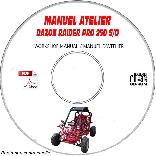 RAIDER 250 S/D -04  Manuel Atelier CDROM DAZON Anglais