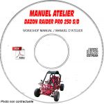 RAIDER 250 S/D -04  Manuel Atelier CDROM DAZON Anglais