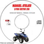 VECTOR 250 Manuel Atelier CDROM E-TON Anglais