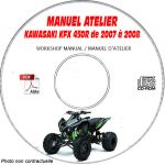 KFX 450R 08 Manuel Atelier CDROM KAWASAKI  FR