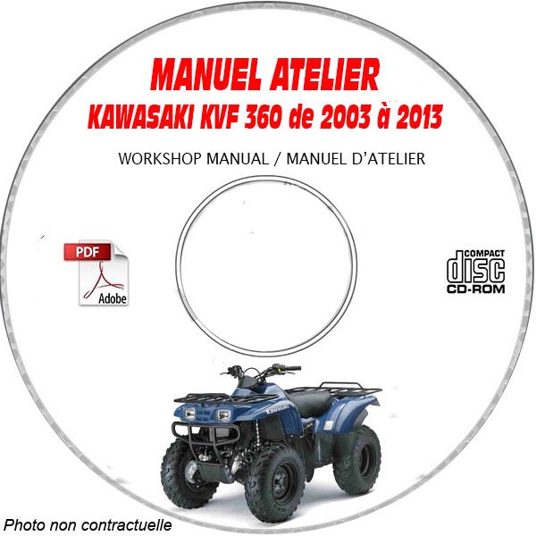 MANUEL D'ATELIER KVF 360 PRAIRIE 4X4