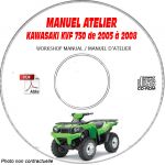 MANUEL D'ATELIER KVF 750 BRUTE FORCE 2003