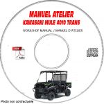 MULE 4010 TRANS - Manuel Atelier CDROM KAWASAKI Anglais