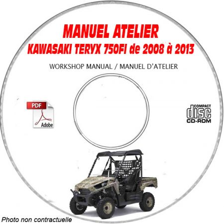 TERYX 750FI 08-13 - Manuel Atelier CDROM KAWASAKI Anglais