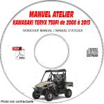 TERYX 750FI 08-13 - Manuel Atelier CDROM KAWASAKI Anglais